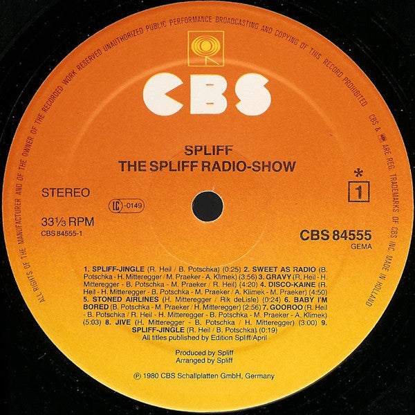 Spliff : The Spliff Radio Show (LP, Album)