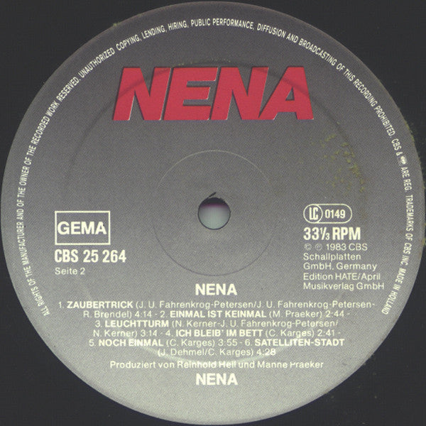 Nena : Nena (LP, Album)