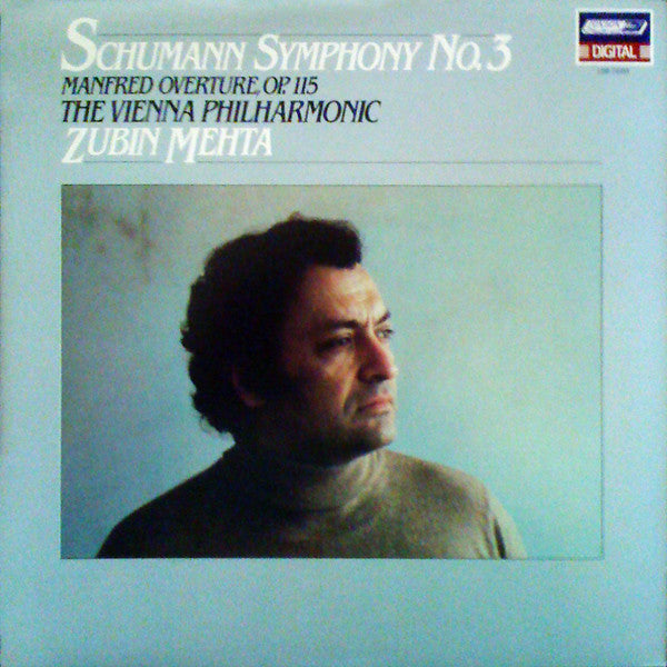 Robert Schumann, Zubin Mehta, Wiener Philharmoniker : Symphony No. 3 8 Manfred Overture, Op. 115 (LP, Album)