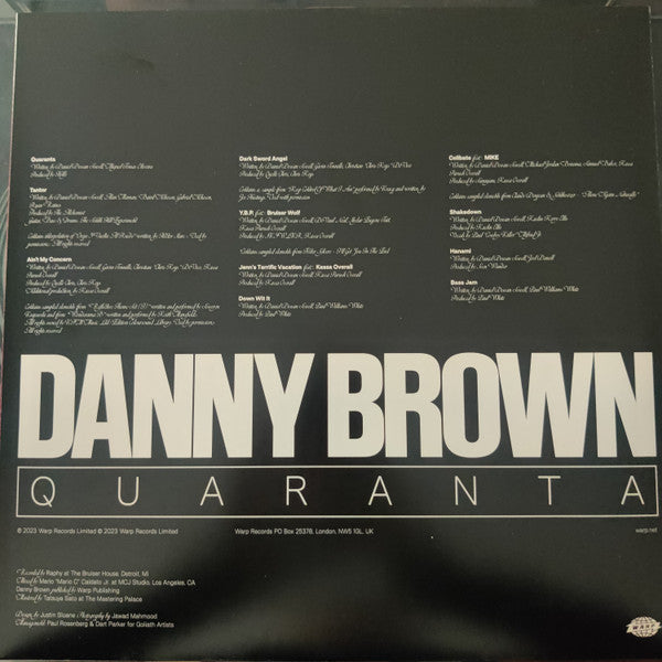 Danny Brown (2) : Quaranta (LP, Album, Ltd, Tra)