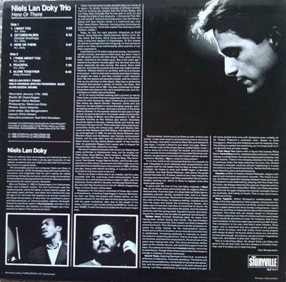 Niels Lan Doky Trio With Niels-Henning Ørsted Pedersen, Alvin Queen : Here Or There (LP)