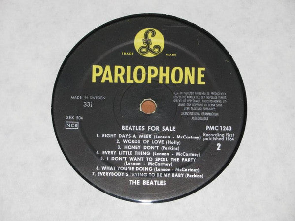 The Beatles : Beatles For Sale (LP, Album, Mono, Gat)