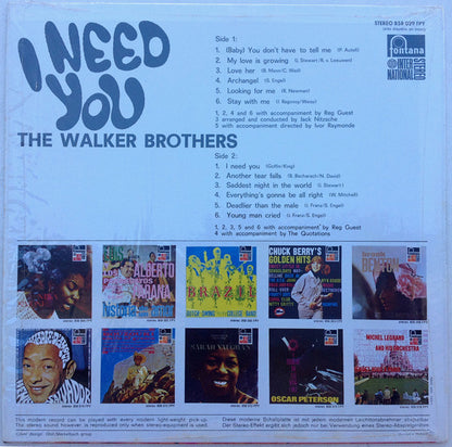 The Walker Brothers : I Need You (LP, Comp)