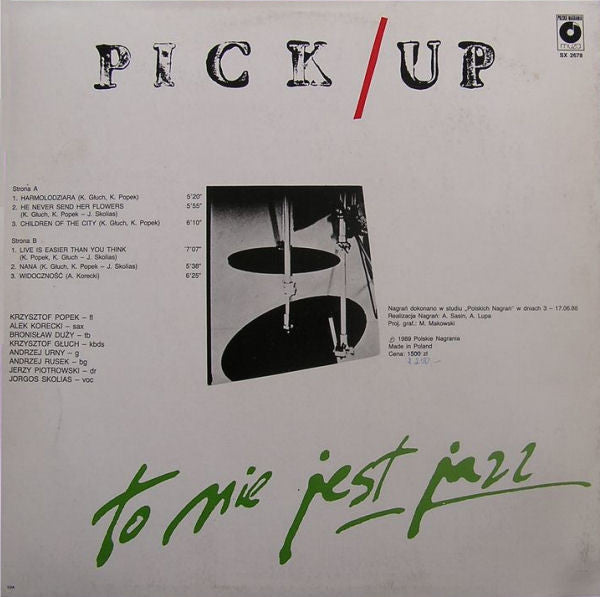 Pick Up Formation : To Nie Jest Jazz (LP, Album)