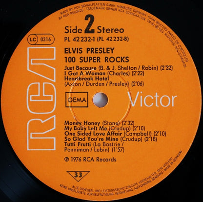 Elvis Presley : 100 Super Rocks (Box, Comp + 7xLP, Comp, Ora)