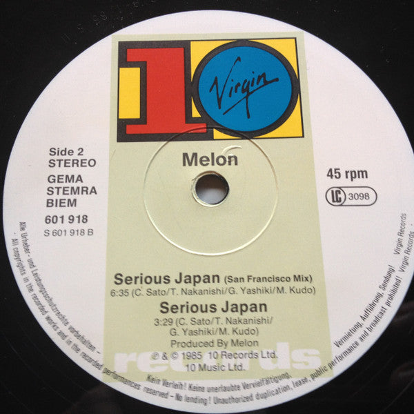 Melon : Serious Japanese (12", Maxi)