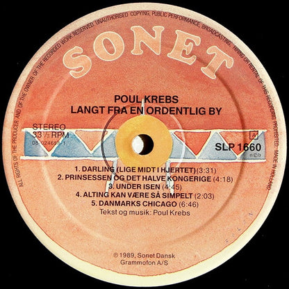 Poul Krebs : Langt Fra En Ordentlig By (LP, Album)