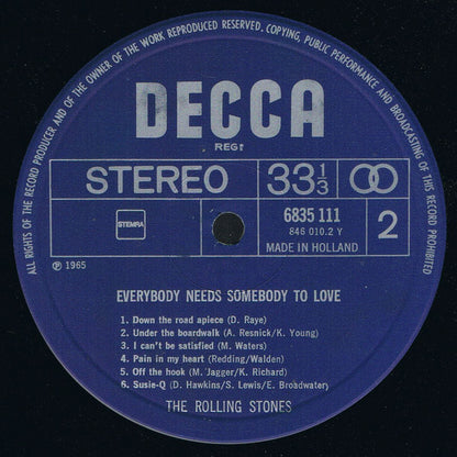 The Rolling Stones : Everybody Needs Somebody To Love (LP, Album, RE)