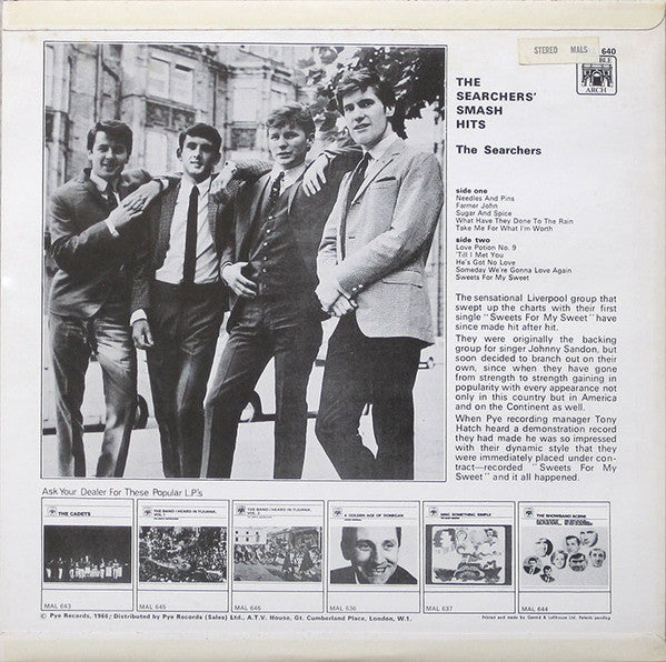 The Searchers : The Searchers' Smash Hits (LP, Comp, RE)