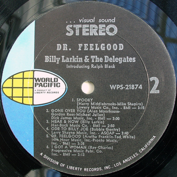 Billy Larkin And The Delegates Introducing Ralph Black : Dr. Feelgood (LP, Album)