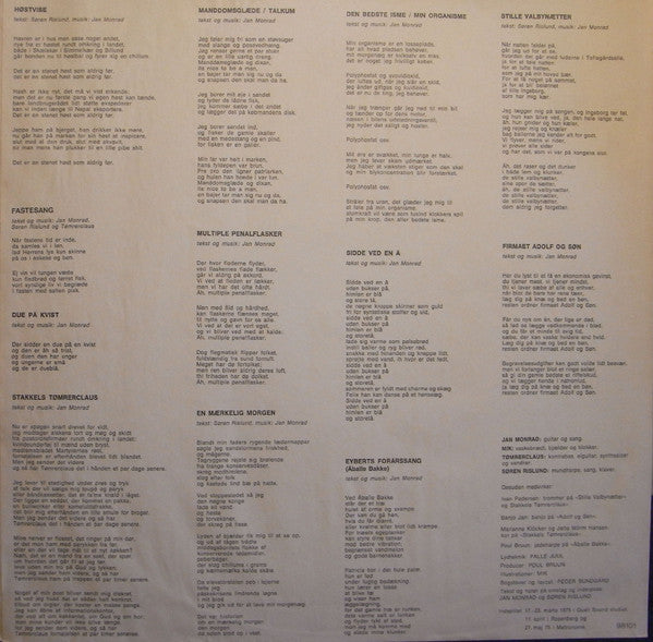 Jan Monrad, Mik Schack & Tømrerclaus Samt Søren Rislund : Totalpetroleum (LP, Album)