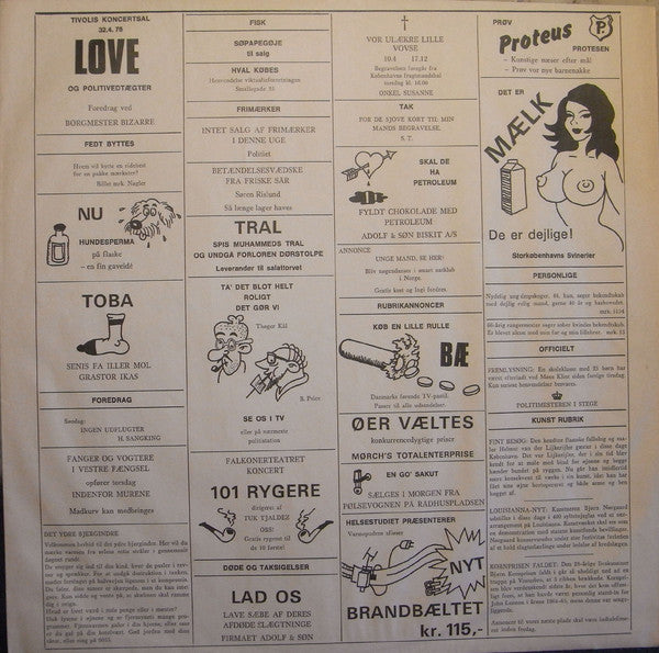 Jan Monrad, Mik Schack & Tømrerclaus Samt Søren Rislund : Totalpetroleum (LP, Album)