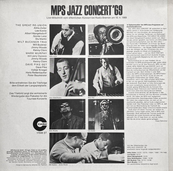 Various : MPS Jazz Concert '69 (LP, Comp)