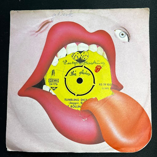 The Rolling Stones : Tumbling Dice / Sweet Black Angel (7", Single, 4 P)