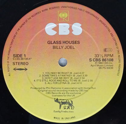 Billy Joel : Glass Houses (LP, Album)