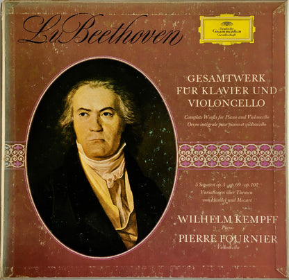 Ludwig van Beethoven, Wilhelm Kempff, Pierre Fournier : Gesamtwerk Für Klavier Und Violoncello (3xLP + Box, RE)