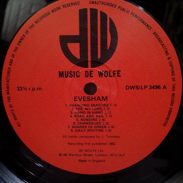Jack Trombey, The Ockenghem Orchestra : Evesham (LP)
