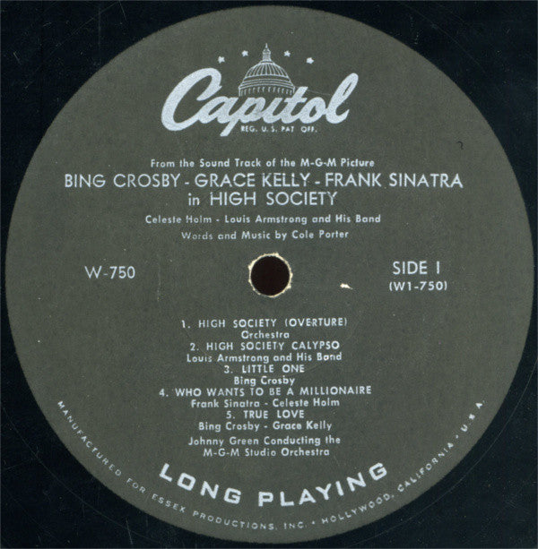 Bing Crosby - Grace Kelly - Frank Sinatra : High Society (Sound Track) (LP, Album, Mono, Scr)