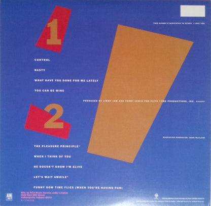 Janet Jackson : Control (LP, Album, Club)