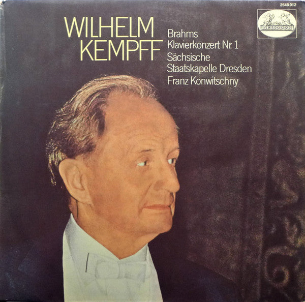 Wilhelm Kempff - Johannes Brahms - Staatskapelle Dresden, Franz Konwitschny : Klavierkonzert Nr. 1 (LP, RE)