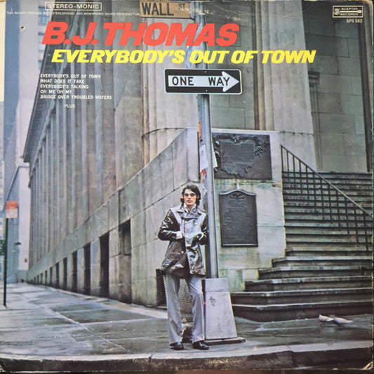 B.J. Thomas : Everybody's Out Of Town (LP, Album, Uni)