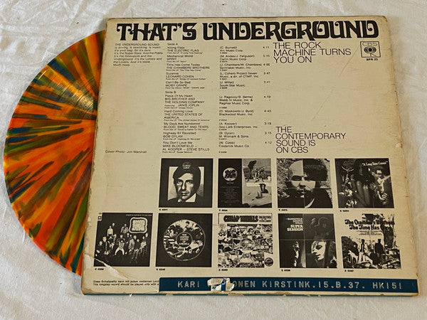 Various : That's Underground (The Rock Machine Turns You On) (LP, Comp, Ora)