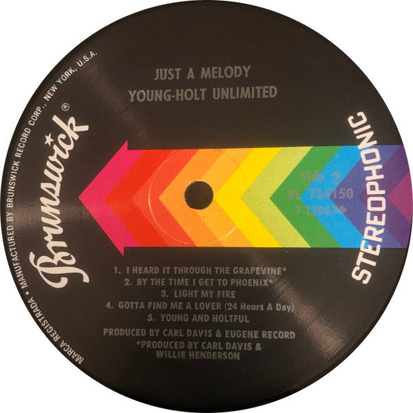 Young Holt Unlimited : Just A Melody (LP, Album, Pin)