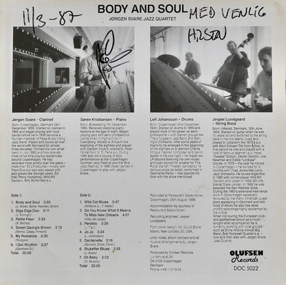 Jørgen Svare Jazz Quartet : Body And Soul (LP, Album)