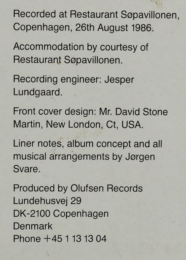 Jørgen Svare Jazz Quartet : Body And Soul (LP, Album)