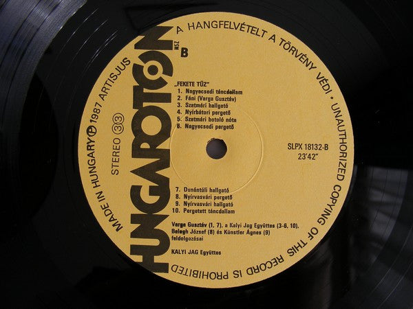 Kalyi Jag : Gypsy Folk Songs From Hungary (LP, Album)