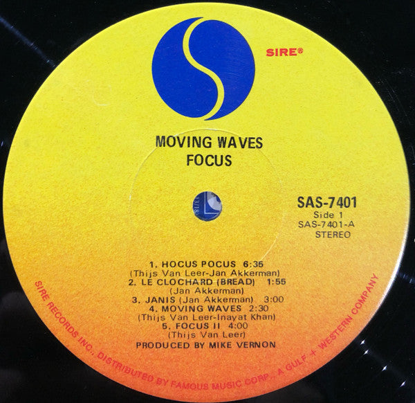 Focus (2) : Moving Waves (LP, Album, Scr)