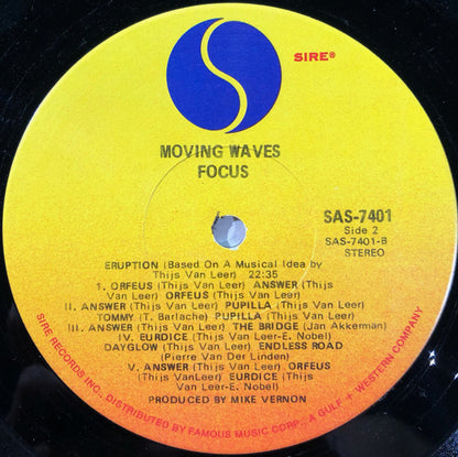 Focus (2) : Moving Waves (LP, Album, Scr)