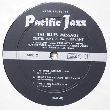 Curtis Amy & Paul Bryant : The Blues Message (LP, Album, Mono)