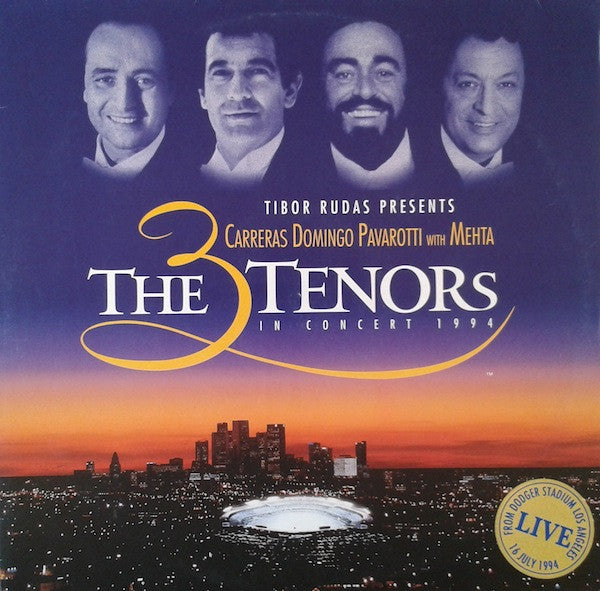 José Carreras - Placido Domingo - Luciano Pavarotti with Zubin Mehta : The 3 Tenors In Concert 1994 (2xLP, Album)