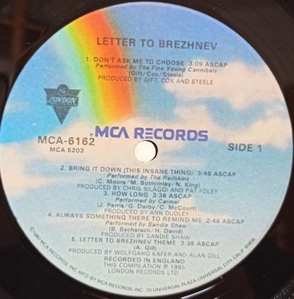 Various : Letter To Brezhnev (From The Motion Picture Soundtrack) (LP, Comp)