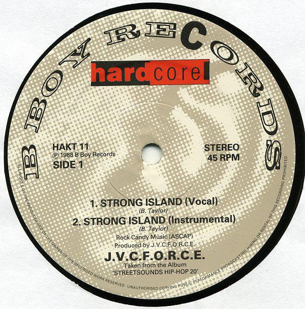 J.V.C. F.O.R.C.E. / Levi 167 : Strong Island / Something Fresh To Swing To (12")