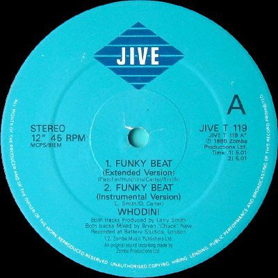 Whodini : Funky Beat (12")