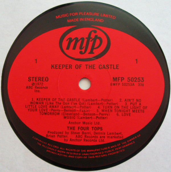 Four Tops : Keeper Of The Castle (LP, Album, RE)
