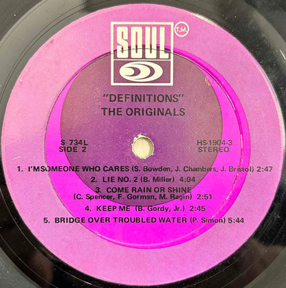 The Originals : Definitions (LP, Album)