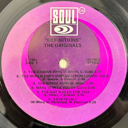 The Originals : Definitions (LP, Album)