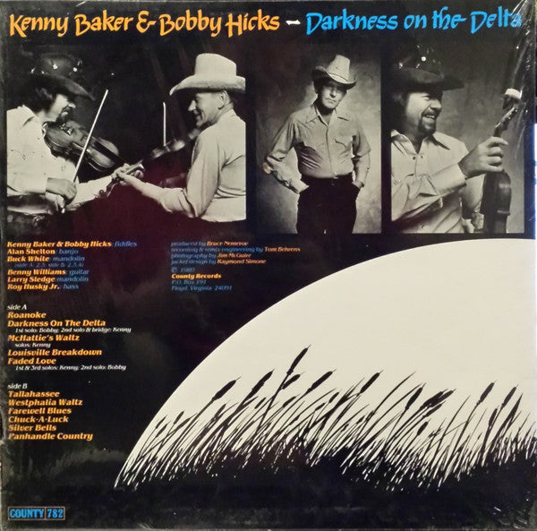 Kenny Baker (4) And Bobby Hicks : Darkness On The Delta (LP, Album)