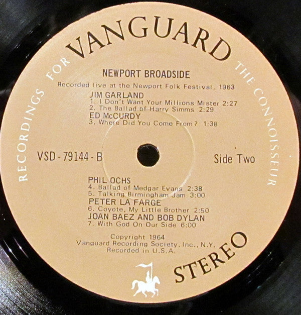 Various : Newport Broadside (LP, Album, Club, RE, Pre)