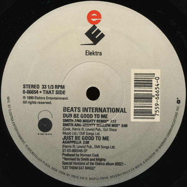 Beats International : Dub Be Good To Me (Remixes) (12", ARC)