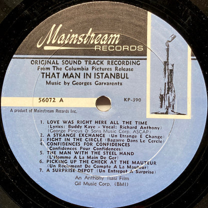 Georges Garvarentz : That Man In Istanbul (Original Sound Track Recording) (LP, Album, Mono)