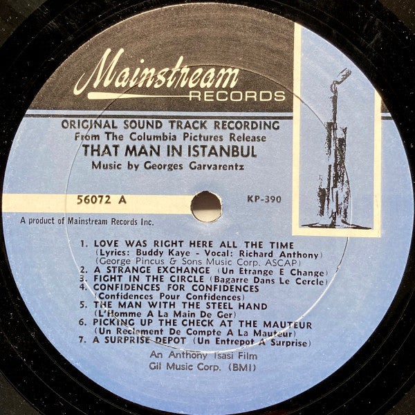 Georges Garvarentz : That Man In Istanbul (Original Sound Track Recording) (LP, Album, Mono)