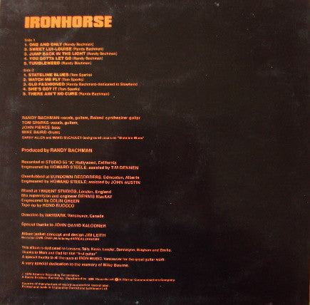 Ironhorse : Ironhorse (LP, Album)