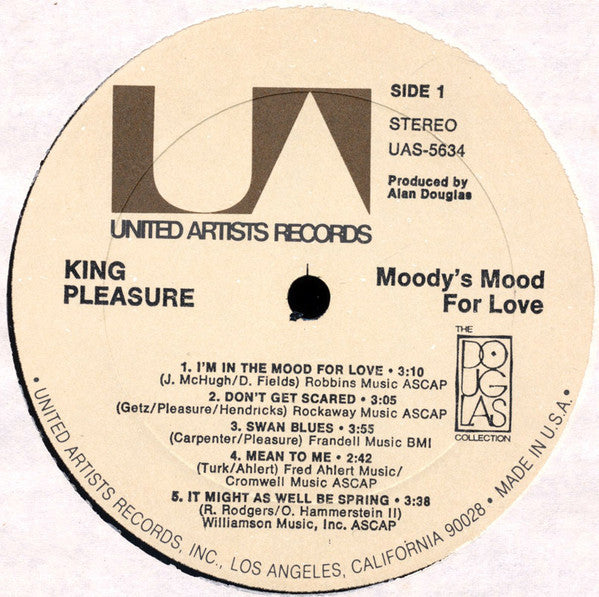 King Pleasure : Moody's Mood For Love (LP, Album, RE)