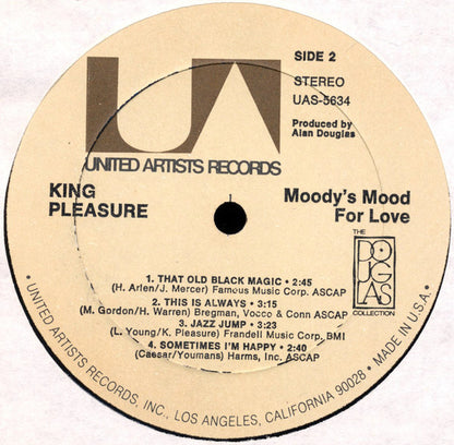 King Pleasure : Moody's Mood For Love (LP, Album, RE)