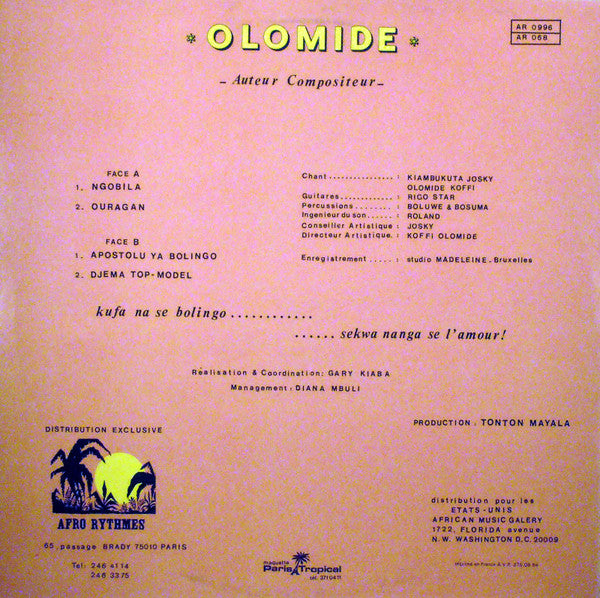 Koffi Olomide : Ngobila (LP)