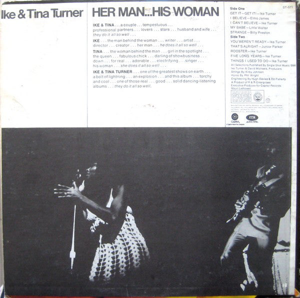 Ike & Tina Turner : Her Man... His Woman (LP, Album, RE)